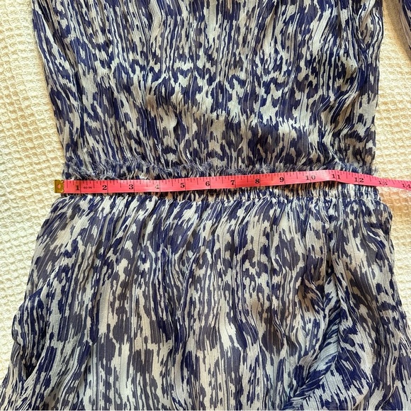 Etoile Isabel Marant sz 1 small Blue Patterned Womens Dress 100% silk boho flowy - Picture 4 of 9